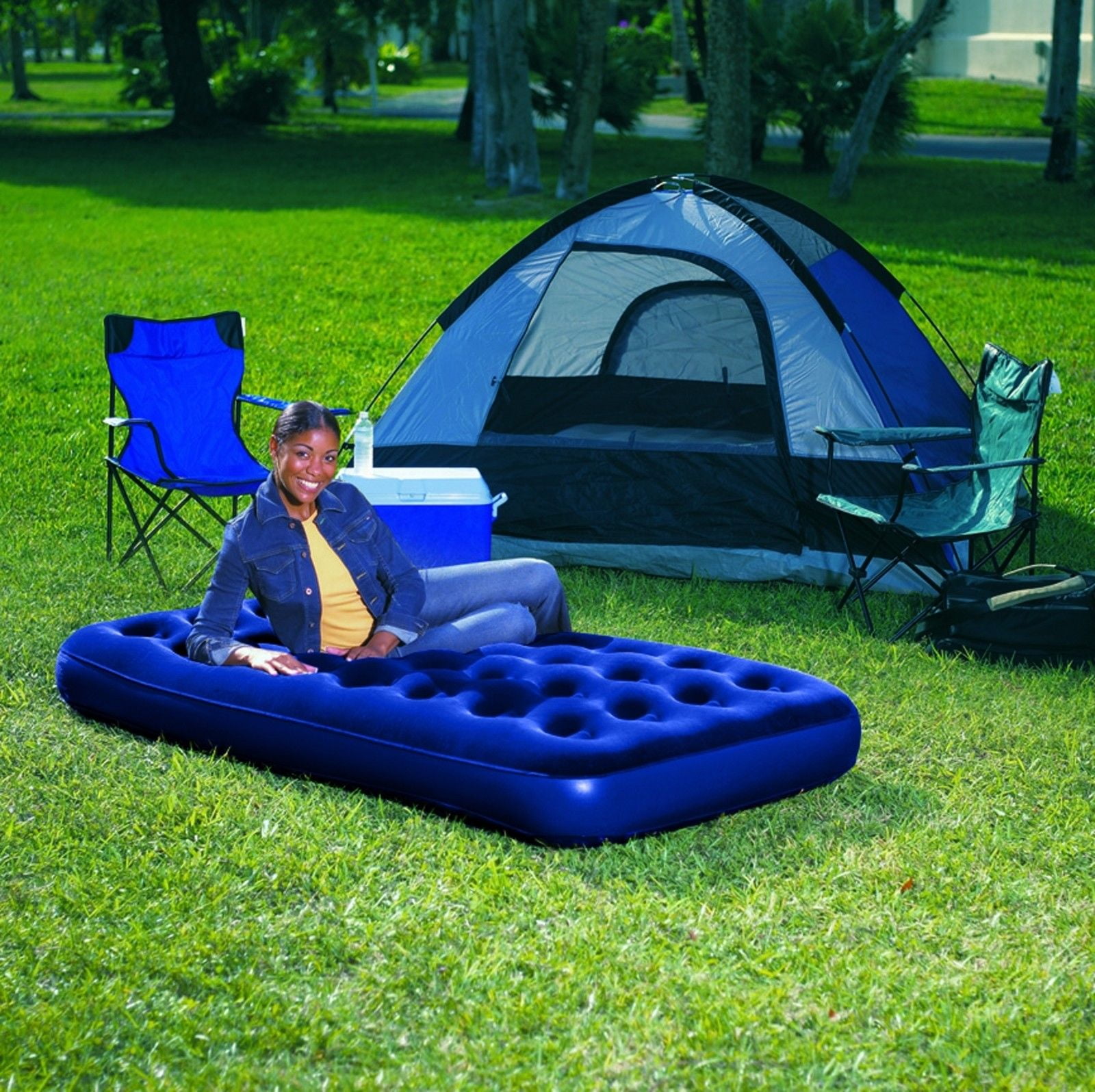 handelaar Verleiden gaan beslissen Northwest Territory Twin Airbed with Inner Coils Bed Camping Hiking  Sleeping Mattress Inflating Airbed Inflatable Pump Outdoor Equipment 11729  - Walmart.com