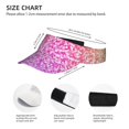 thumbnail image 3 of Sikiie Colorful Glitters Sun Visor Hat Adjustable Velcro Golf Visor Sports Sunscreen Visor Hat for Outdoor Activities, 3 of 7