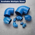 thumbnail image 4 of Uxcell 24Pcs 3/4" 90 Grados Codo Accesorios de Tubo, Grado de Construcción de Muebles Adaptador de Esquina de 2 Vías de 90 Grados para Conexión de Muebles de Construcción DIY, Estante de Jardín, Azul, 4 of 6