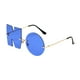 thumbnail image 4 of Gafas de sol sin letras, gafas de conducir, versátiles, para uso urbano, ligeras y a la moda. Azul oscuro, 4 of 9