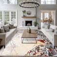 thumbnail image 3 of 5'x7' Area Rugs, Christmas Indoor Outdoor Area Rug for Living Room Bedroom, Xmas Birds Berry Botanical Snowflake Washable Bathroom Rugs Kitchen Floor Carpet Mats Home Decor Aesthetic, 3 of 8