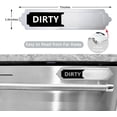thumbnail image 2 of Dishwasher Magnet Clean Dirty Sign, High Strength Magnetic Effect, Made of High Grade Stainless Steel, Easy to Slide, High Match with Dishwasher Surface, A Perfect Match for Dishwasher (Silver), 2 of 6