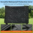 thumbnail image 4 of BeesClover Firewood Log Rack with Cover Outdoor, Log Wood Storage Racks with Zipper, Heavy Duty Indoor Firewood Logs Rack, Black Waterproof Oxford Fabric, 4 of 8