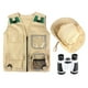 thumbnail image 1 of Juguetes para niños Kits de disfraces de explorador Binoculares Chaleco de carga y sombrero Juego de roles Disfraz de explorador de patio trasero para, 1 of 8