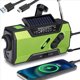 thumbnail image 3 of 2X Radio Meteorológica de Emergencia con Manivela, Portátil, Carga Solar, Linterna LED AM/FM/NOAA, Alerta SOS de 2000 MAh, 3 of 5