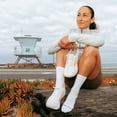 thumbnail image 2 of Darn Tough Women's Run Micro Crew Ultra-Lightweight Socks, White, Medium, 2 of 4