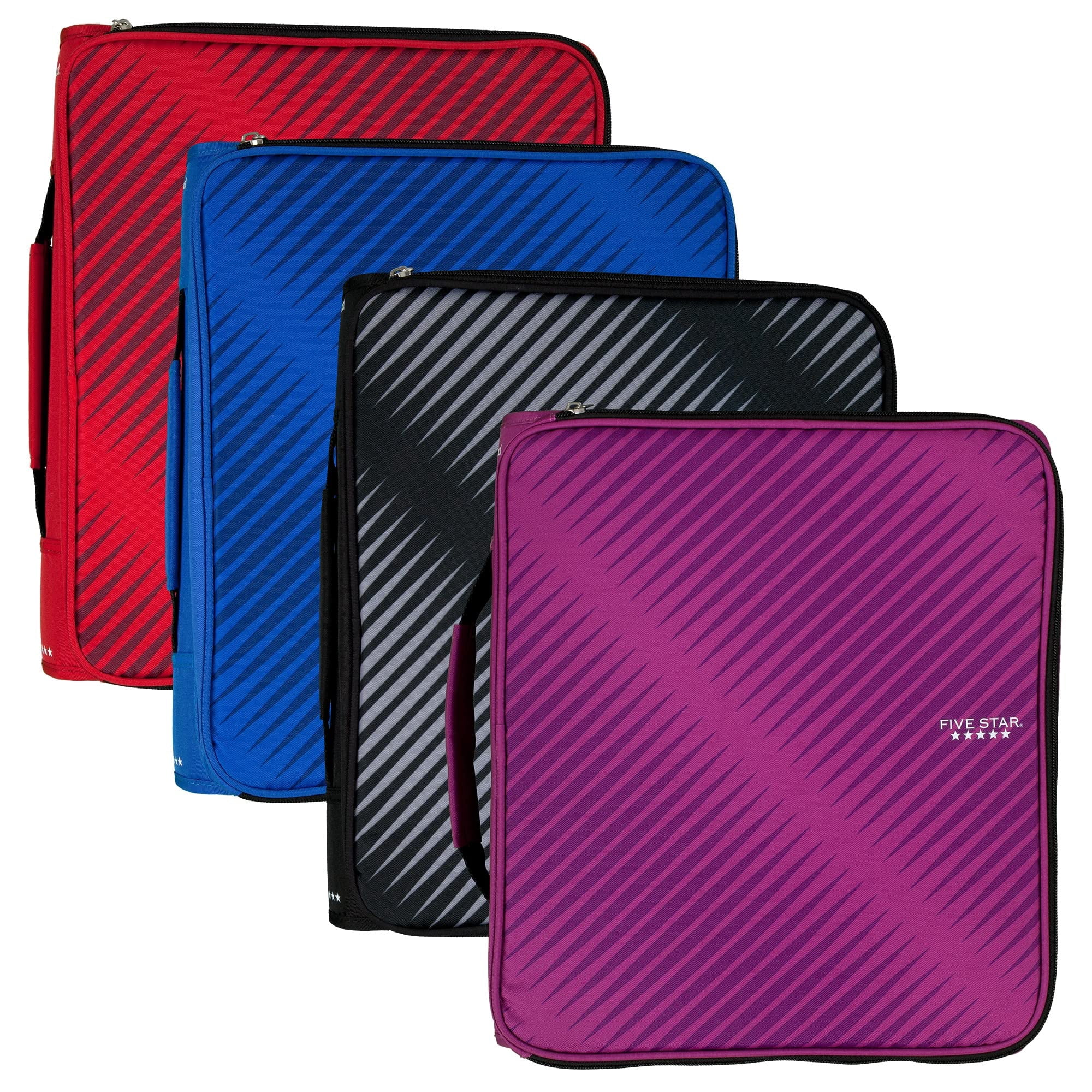 Five Star® Multi-Access Zipper Binder, 8 1/2" x 11", 2" Rings, Assorted Cover Colors