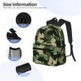 thumbnail image 4 of Goofa Camouflage Dinosaur Print Casual Backpack for Women Men,Waterproof High School Bookbag,Lightweight Travel Daypack,Classic College Backpack,Laptob Backpack, 4 of 6