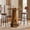 Mixed Brown, variant on Finmind 39.4" Round Bar Table with Metal Footrest, Industrial High Top Pub Table for Home Bar, Bistro, Small Space, Brown & Black