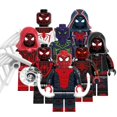 thumbnail image 2 of Superhéroe Spider-Man Mini Action Figures Great Responsibility Suit Purple Reign Suit Crimson Cowl Suit Track Suit Strike Suit Bloques De Construcción Juguetes Para Niños, 2 of 4