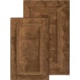 thumbnail image 2 of Chesapeake Olympia 2pc Chocolate Bath Rug Set (21"x34" & 24"x40"), 2 of 6