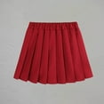 thumbnail image 5 of Babcutegg Kid Girls Skirts Back to School Pleated Skirts High Waist Outfit for Girls Red Size 16-17, 5 of 7