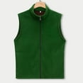 thumbnail image 2 of Fiaer Womens Oversized Vest Full Zip up Sleeveless Tanks Lapel Collared Solid Color Loose Fit Comfy Tops Green XL, 2 of 4