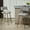 Grey#2, variant on Wooden Dining Chairs, SET OF 2,26'' Counter height bar stools Corduroy kitchen island counter bar stool with back,golden d base and footrest (GREY), Grey Dining Chairs,Upholstered Dining Chairs