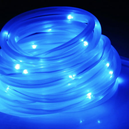 33FT/10M 100-LEDs Solar Powered Waterproof LED Tube Light Lamp Fairy String