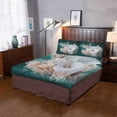 thumbnail image 2 of Juego de ropa de cama ABPHQTO 3 piezas Funda nórdica de rosas amarillas con 2 fundas de almohada, 2 of 4