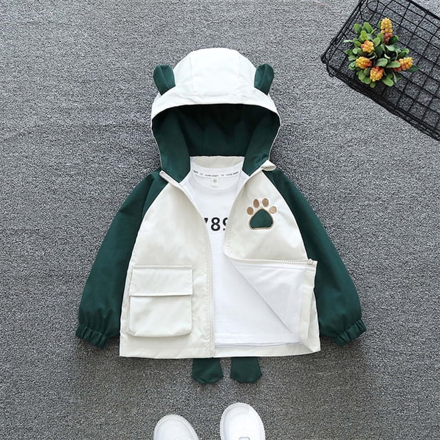 Cameland Veste d'Automne pour Garçons, Veste Chaude à Manches Longues avec Capuche