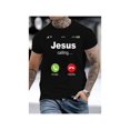 thumbnail image 1 of Camiseta 100 % algodón con la frase "Jesús llama" - Iglesia bíblica religiosa cristiana, 1 of 6