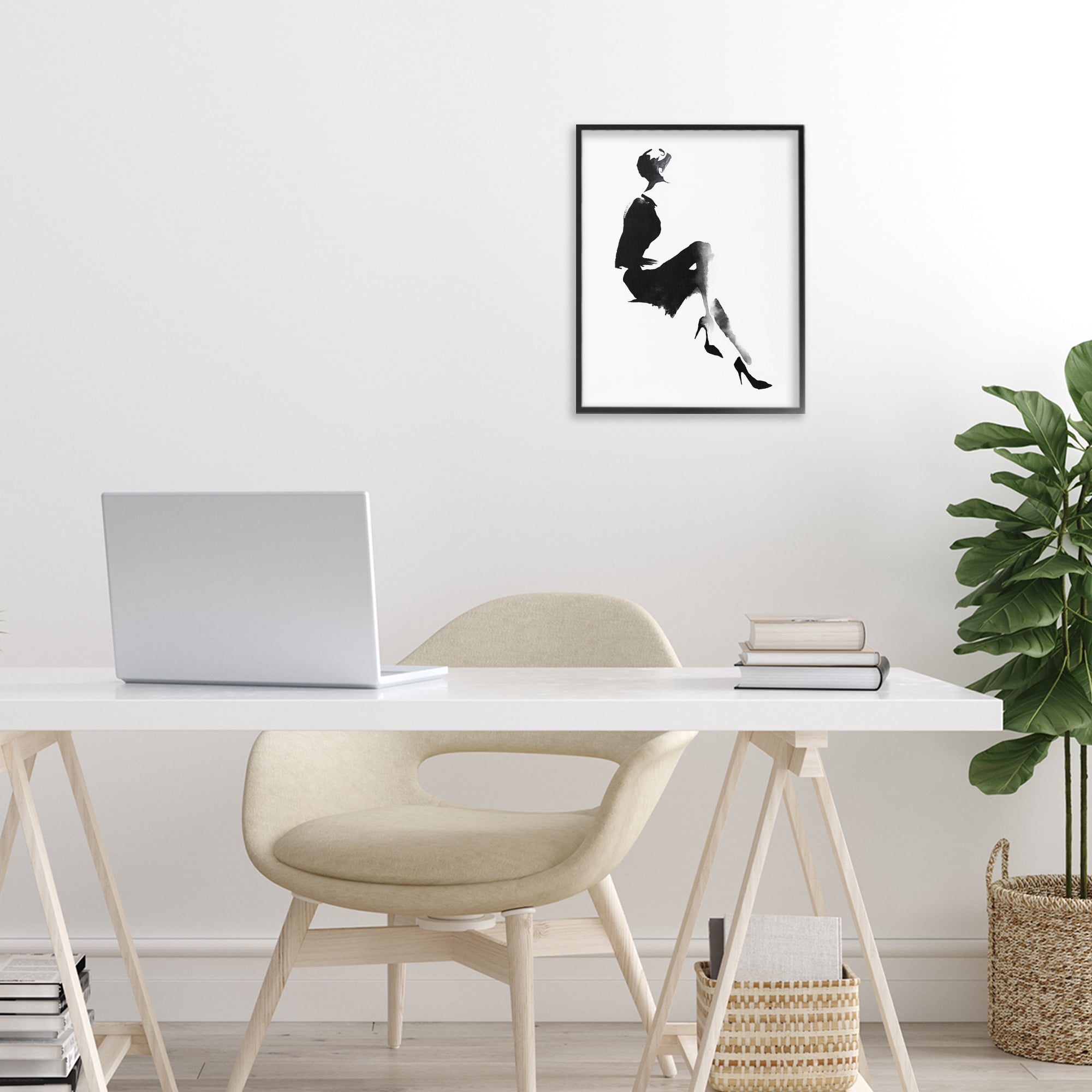 Stupell Industries Chic Silhouette Noir Black Framed Giclee Art, design by Svetlana Aleynikova