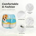 thumbnail image 3 of JUNZAN Cute Dog In Bath Print Women's Athletic Gym Running Shorts with Phone Pockets - Workout Shorts-Medium, 3 of 5