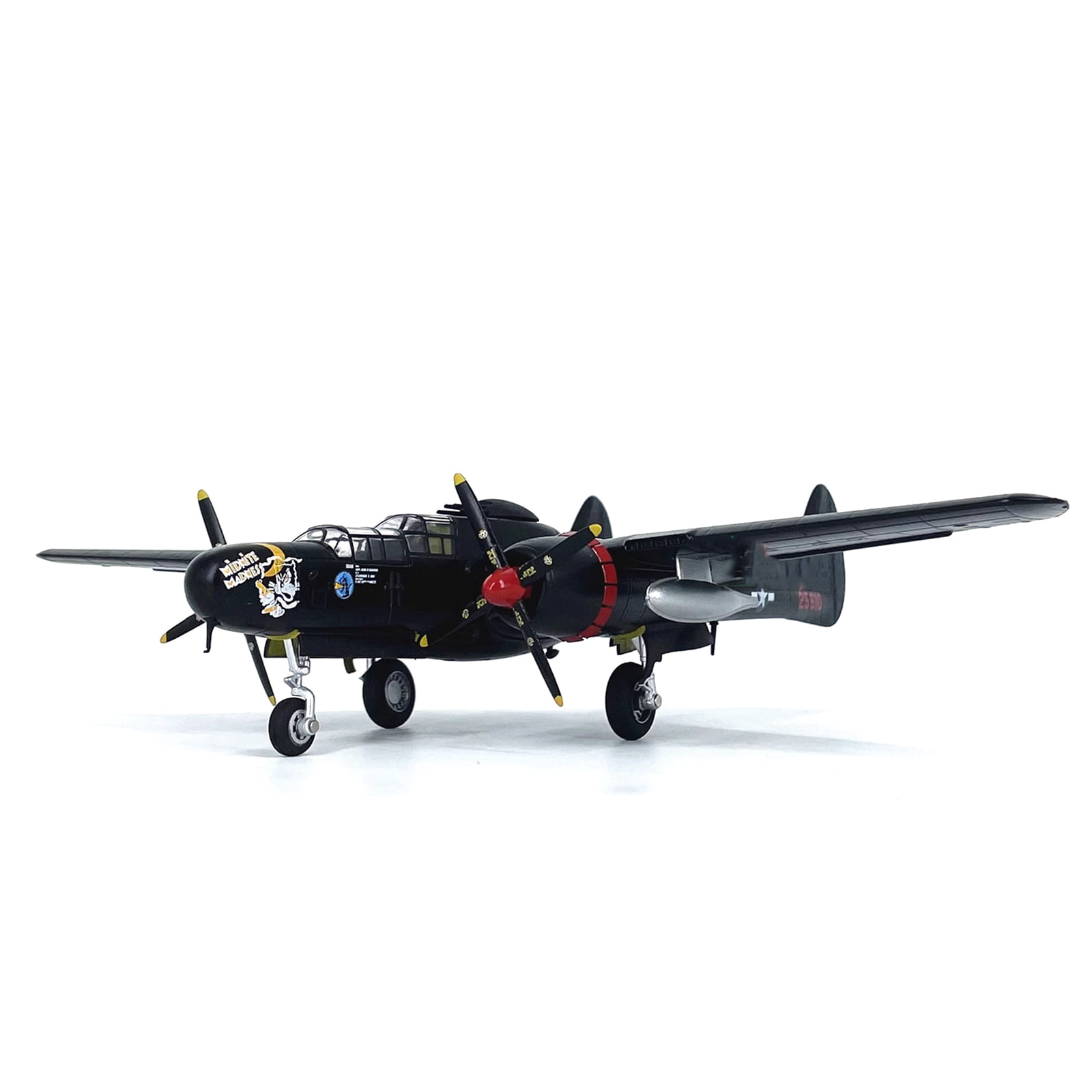 TAPDRA P 61B Black Widow USA Air Force WWII Fighter 1:72 Scale Model Plane Diecast Alloy Collection Display Decor Gift