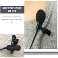 thumbnail image 3 of MERRYHAPY 10-Pack Black Microphone Lapel Clips Lightweight Plastic for Lab, Office, and, 3 of 6