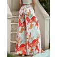 thumbnail image 3 of Pantalones anchos Vidifid OrangeFlower para mujer, talla 2XL, 3 of 6
