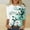 #4_Multicolor, variant on Summer Womens Round Neck 3/4 Sleeve Shirts Tops Printed Elegant Trendy Blouses Daily Versatile Tee Loose Fit Tunic Casual Basic Gament