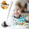 thumbnail image 2 of 1 Pack Stainless Steel Saucier Drizzle Spoon with Pour Spout,Long Handle Sauce Ladle, 8" Soup Spoons Kitchen Utensil Mirror Polish Drizzle Spoon for Chocolates, Gravies and Sauces(Silver), 2 of 8