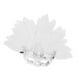 thumbnail image 1 of Máscara de plumas artificiales de media cara, accesorio de moda para fiesta de disfraces de cosplay Plata, 1 of 8