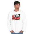 thumbnail image 5 of Verse Philippians 4:13 Be Strong Sweatshirt for Men or Women Brisco Brands X, 5 of 6