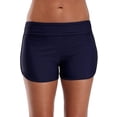 thumbnail image 4 of Bañador deportivo para mujer, pantalones cortos de tabla lisos, parte inferior de baño, 4 of 6