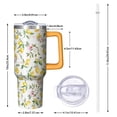 thumbnail image 3 of 40 oz Lemon Theme Tumbler with Spill Proof Lid 40oz Lemon Tumbler with Handle & Straw Double Insulated Travel Coffee Cup Lemon Lover Gifts for Men Women, 3 of 5
