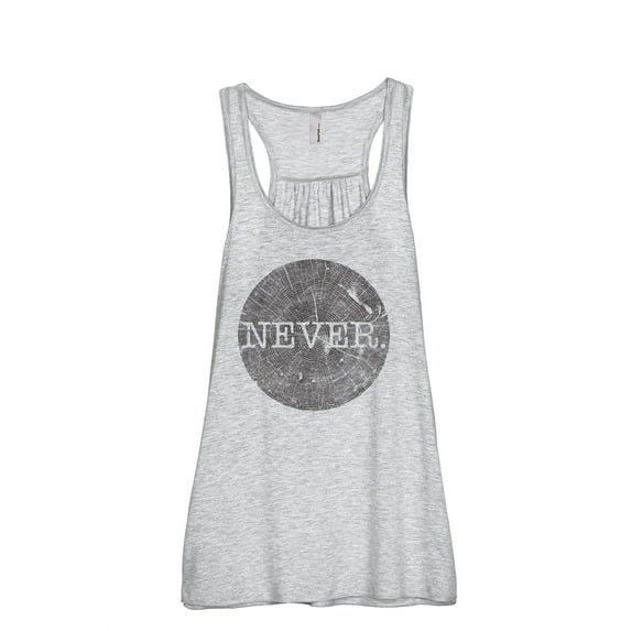 Thread Tank NEVER Women's Sleeveless Flowy Racerback Tank Top Sport Grey Medium