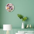 thumbnail image 4 of 14 Inch Wall Clock Battery Operated Silent Clock Decorative for Office, Kitchen, Outdoor, Living Room，Butterfly Bird Flower Floral Print Creative, 4 of 4