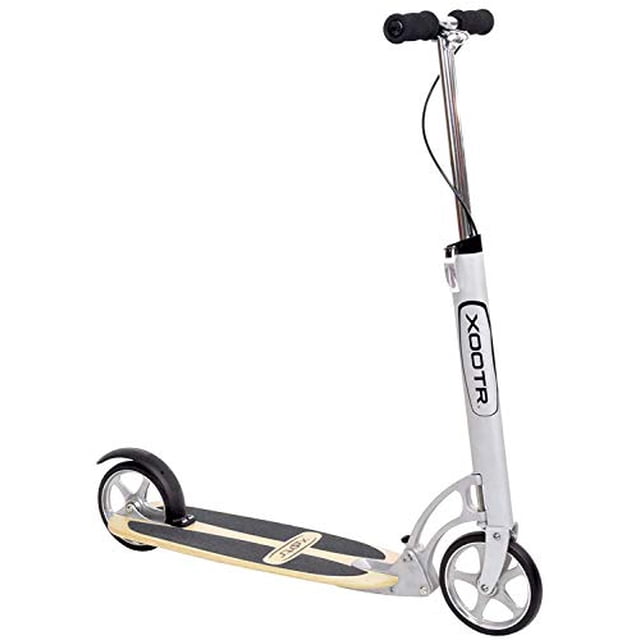 Xootr Cruz Teen/Adult Kick Scooter - 800+lb Capacity - Life Long Backing - QuickClick Latch Folding Mechanism - Front & Rear Brake