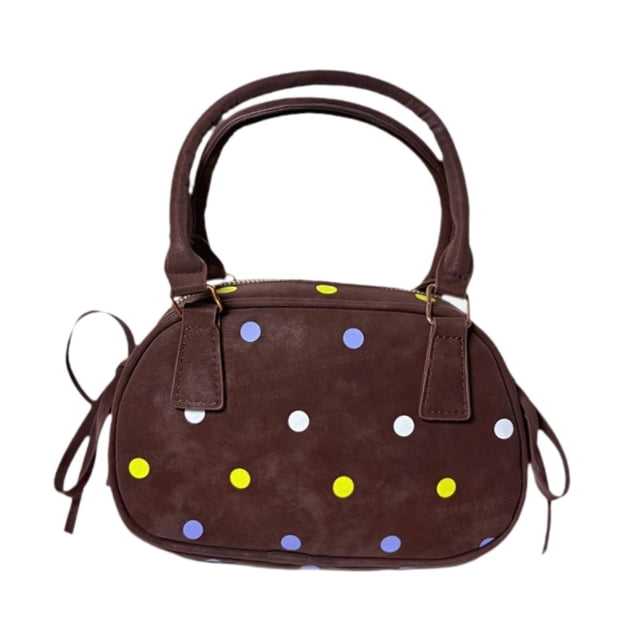 Bolso bandolera versátil con cremallera y correa ajustable para mujer. Bolso de mano para el trabajo. Café