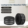 thumbnail image 4 of Audio Equipment Feet, Non-slip Rubber Ring Shock Absorber For Turntable Isolation, Improve Sound Quality, Robust Material For Stability, High Damping Speaker Isolation Feet (4), 4 of 7