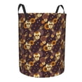 thumbnail image 2 of Bingfone Sunflowers With Skull And Hand Waterproof Foldable Laundry Hamper Bucket With Handles For Storage Bin,Clothes Hamper (Medium ), 2 of 8