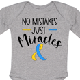 thumbnail image 4 of Inktastic No Mistakes, Just Miracles Down Syndrome Awareness Boys or Girls Long Sleeve Baby Bodysuit, 4 of 5
