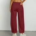 thumbnail image 7 of Fashion Casual Pants for Womens High Waist Plus Size Casual Trousers Solid Color With Pockets Long Pants Save to 65% off!, 7 of 7