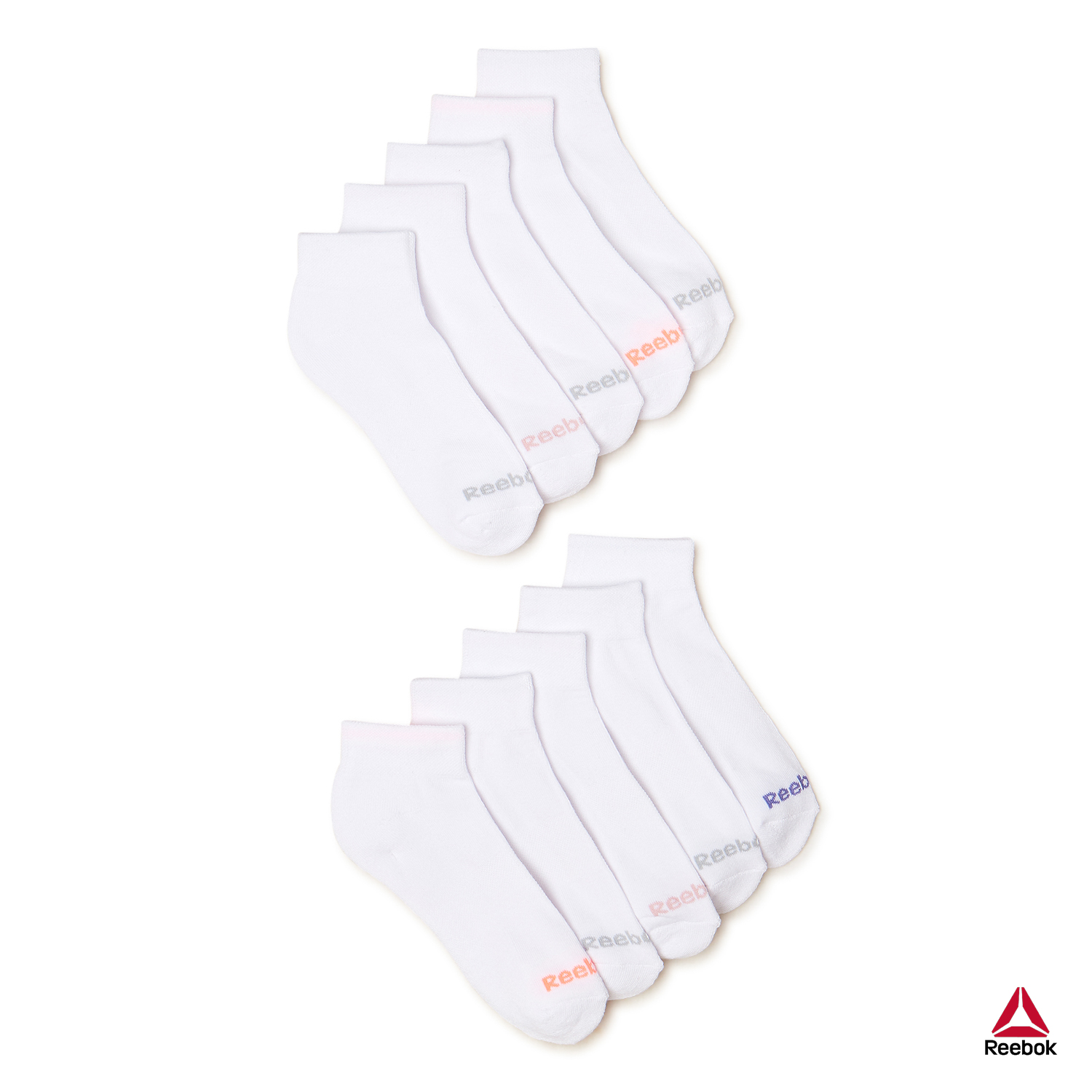 Reebok Women's Pro Series Cushion Ankle Socks, 10-Pack photo 1