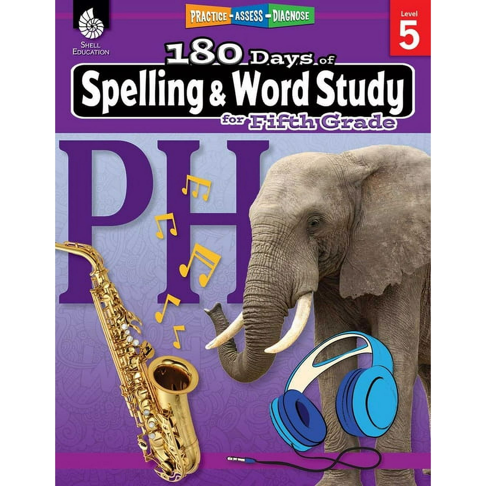 180 Days(r) 180 Days(r) Spelling and Word Study for Fifth Grade: Practice, Assess, Diagnose, (Paperback)