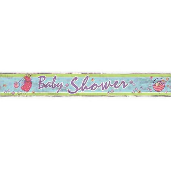 Baby Shower 'Baby on the Way' Foil Banner (12ft)