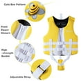 thumbnail image 3 of Tignapoo Kids' Floatation Vest - Bright Orange Bee Design, S/M Size, Neoprene & EPE Foam, UV Protection, Adjustable Straps, Ideal for Swimming, Boating, and Water Sports, 3 of 6
