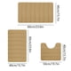 thumbnail image 5 of Juego de 3 alfombrillas de baño de espuma viscoelástica Inerposs, suaves y cómodas, con absorción de agua, antideslizantes y lavables a máquina (gris, negro, caqui, gris oscuro)., 5 of 8