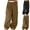 Coffee, variant on CYRBOKO Girls Athletic Cargo Pants, Casual Loose Comfy Elastic Waist Straight Leg Pants Coffee Size 12-14 T