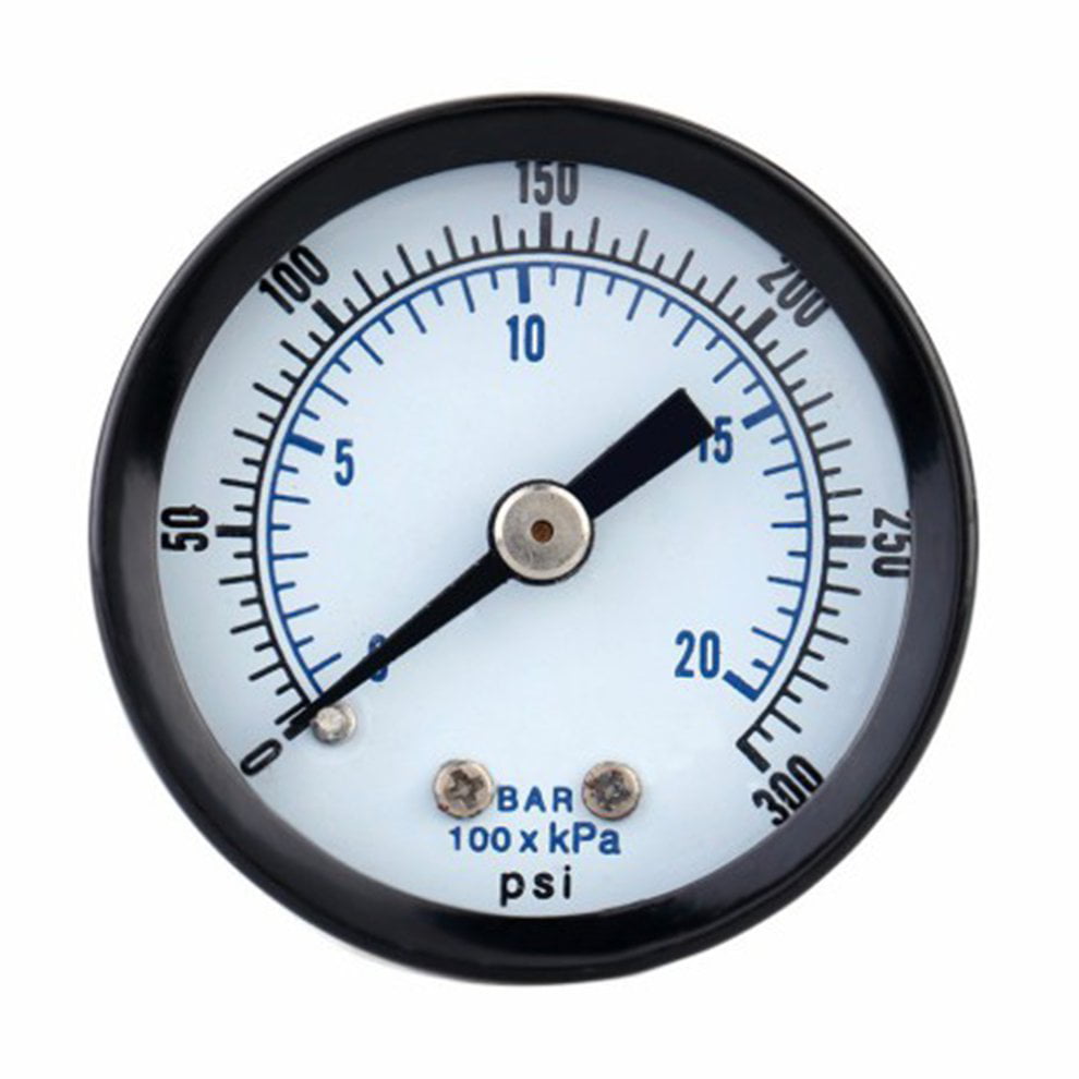 Pressure Gauge 30psi 2bar 4cm Diameters Fuel Air Compressor Meter Hydraulic Pressure Tester
