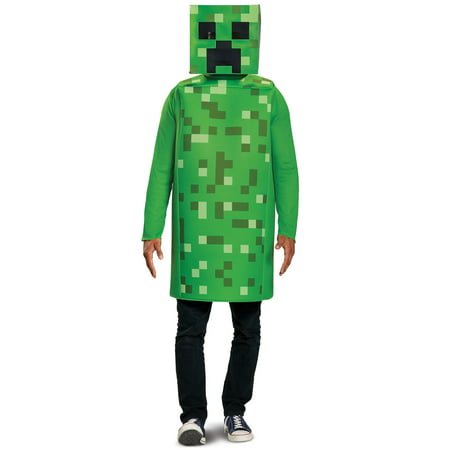 Adult's Classic Minecraft Creeper Costume One Size