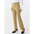 thumbnail image 4 of DARING DIVA Women's High Waist Straight Slacks Yoga Stretch Trousers XL Khaki, 4 of 6